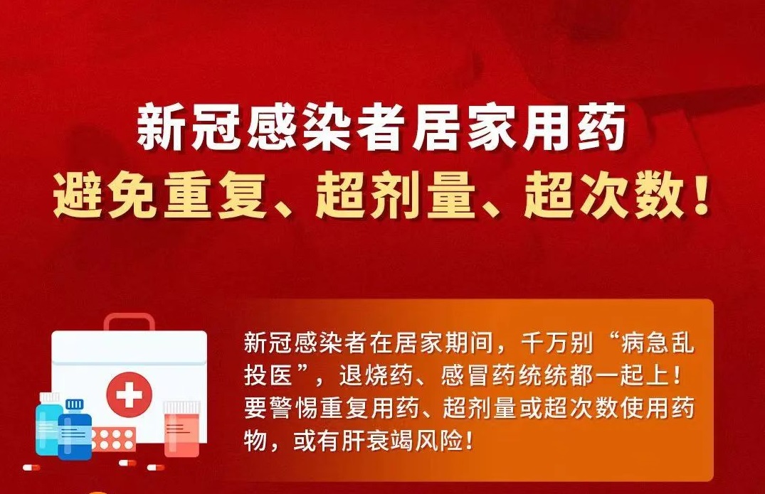 速看：新冠感染者居家用药：避免重复，超剂量，超次数！